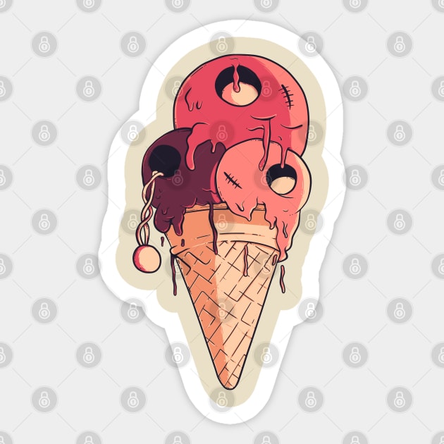 Ice Cream Monster Sticker by NathanRiccelle